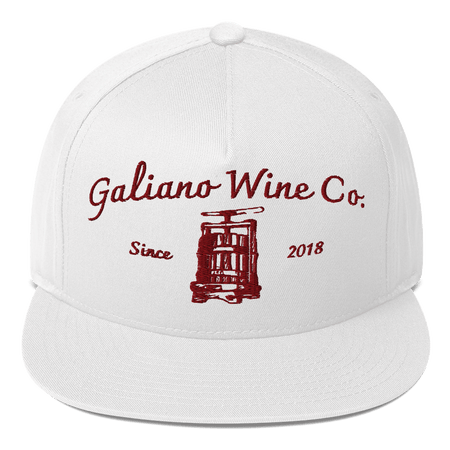 Galiano Wine Galiano Wine Co. Classics Cap in White & Burgundy